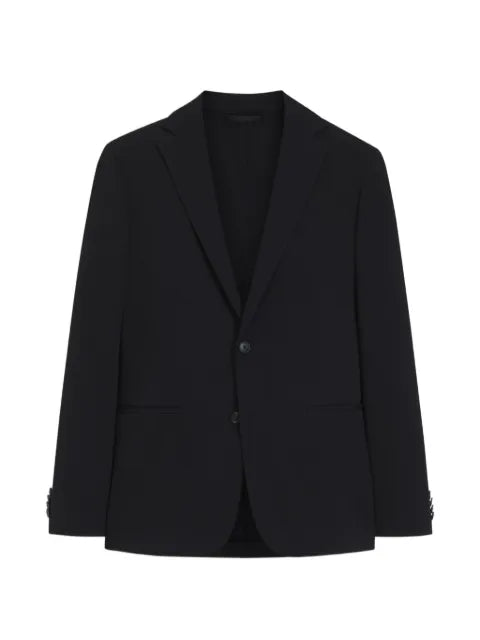 BOSS slim-fit blazer in cotton-blend jersey