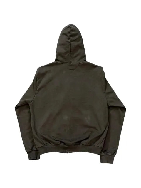 Bottega Desires logo-print zip-up hoodie