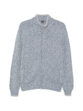 Fedeli long-sleeve zip-fastening cardigan