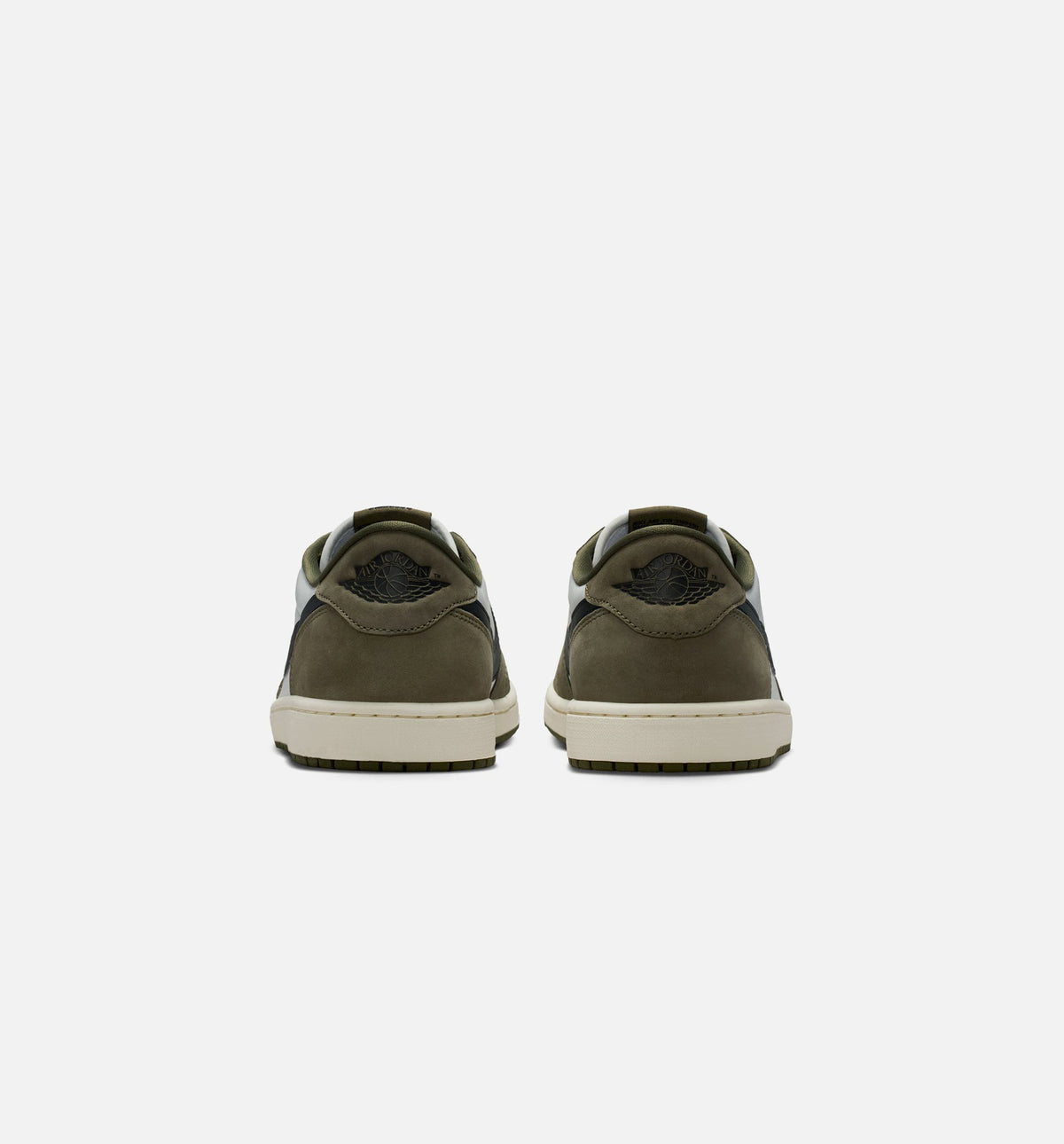 Air Jordan 1 Low OG Men's Lifestyle Shoes - Medium Olive x Summit White