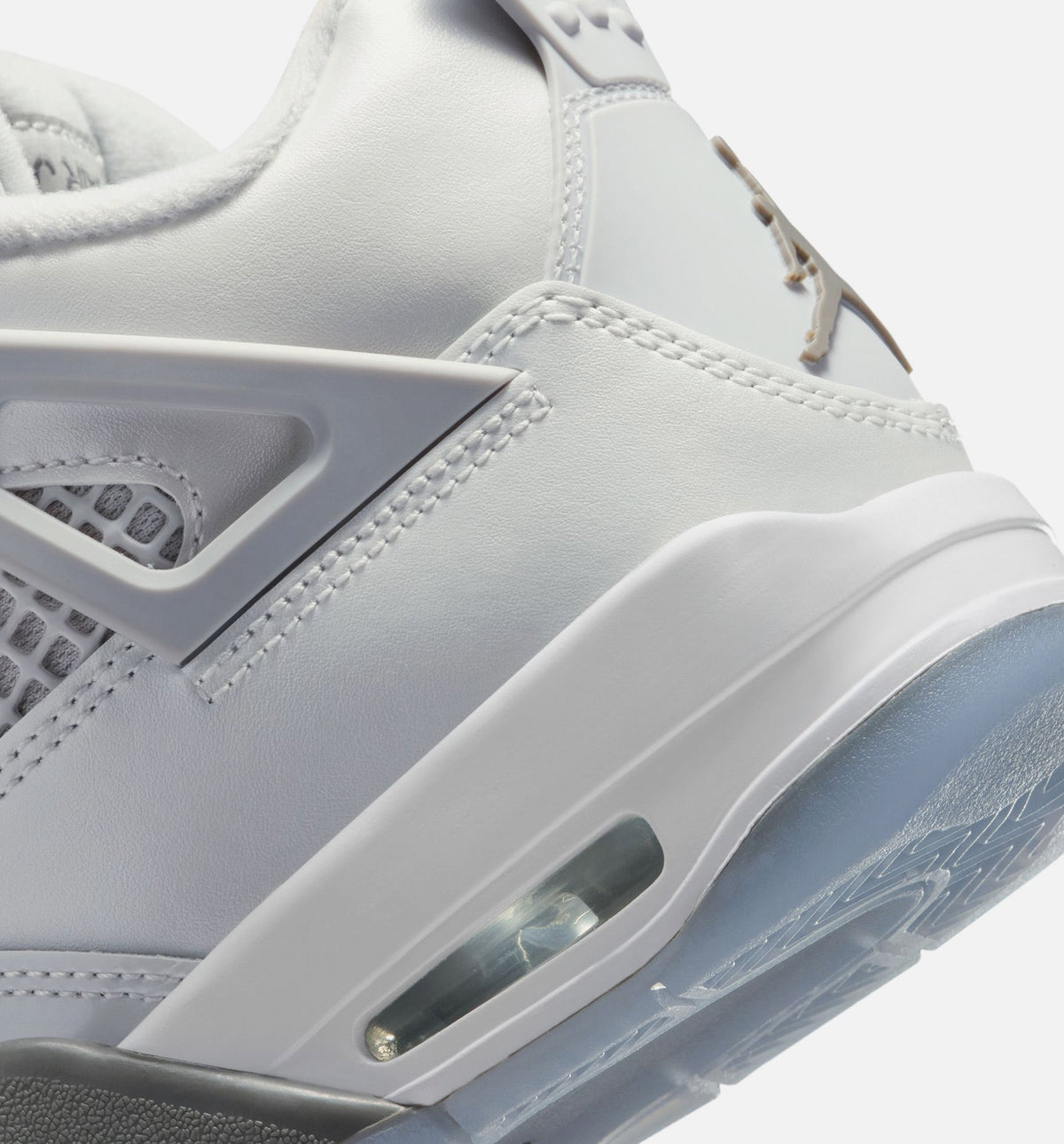 Air Jordan 4 Retro Blue Chill Grade School Lifestyle Shoes - Photon Dust/Blue Chill/Flat Pewter/White/Blue Tint