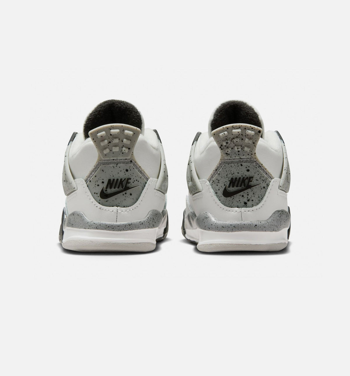 Air Jordan 4 Retro White Cement Infant & Toddler Lifestyle Shoes - Summit White/Fire Red/Cement Grey/Black