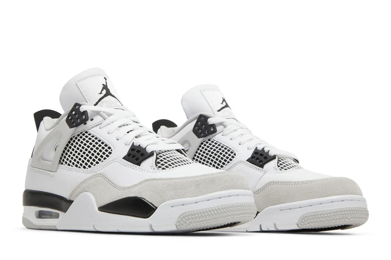 Air Jordan 4 Retro 'Military Black' – Tactical All-Black Sneaker with Olive Accents & Premium Nubuck