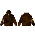 Vale Forever Leopard & Vintage Wash Full-Zip Hoodie khaki