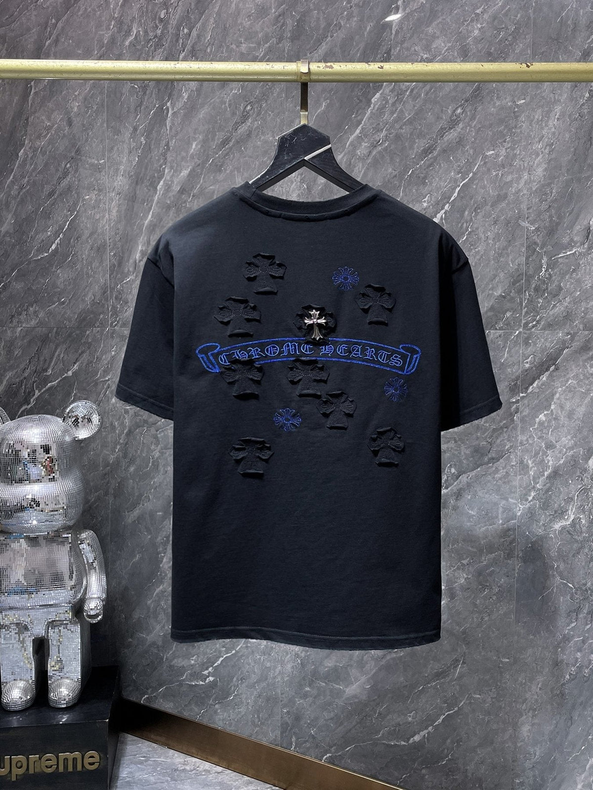 Chrome Hearts Cross Appliqué Graphic T-Shirt