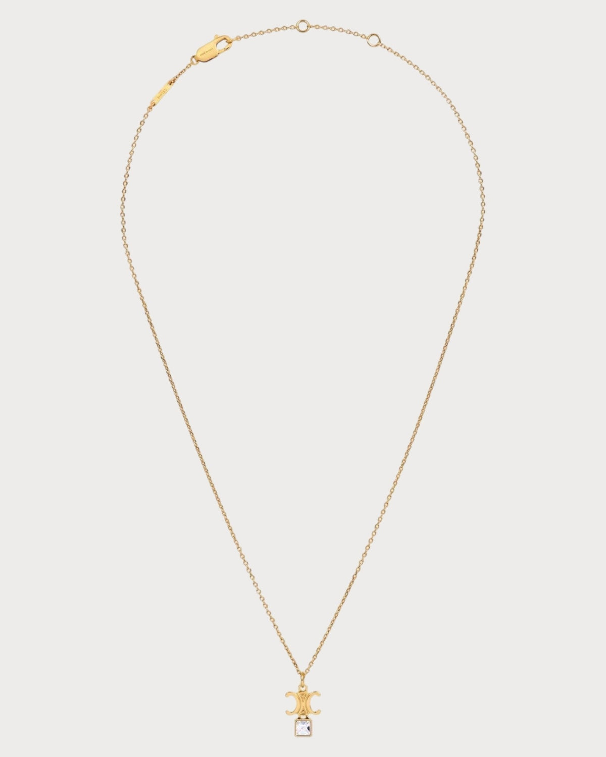 CELINE Triomphe Twinkle Necklace Brass(Gold)